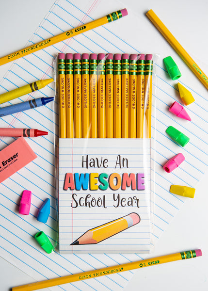 Laser Engraved Personalized Pencils