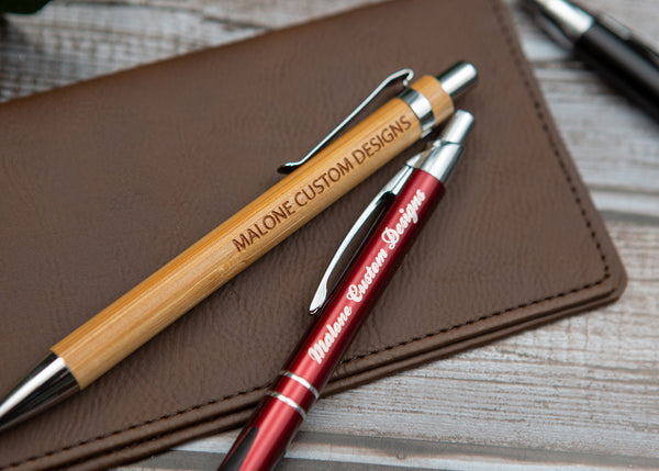 Custom Ink Pens - Laser Engraved