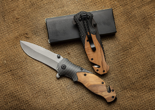 Blank pocket knife ready to be engraved. X50 Style Knife.