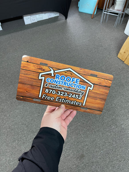 Personalized Metal License Plate Full Color