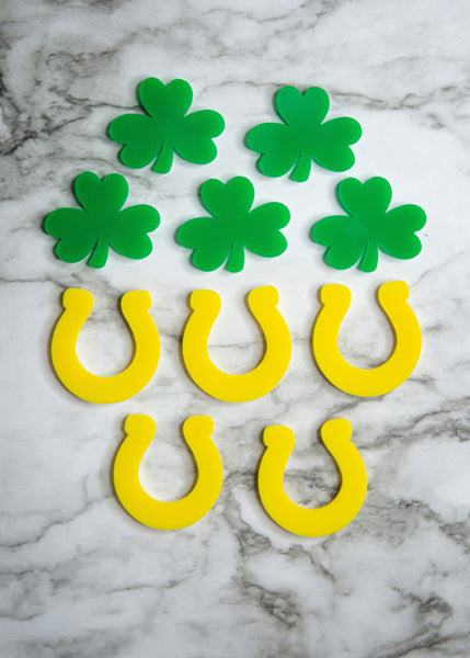 St. Patrick's Tic-Tac-Toe game board set.