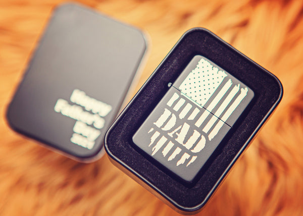 Engraved "Zippo-style" lighter