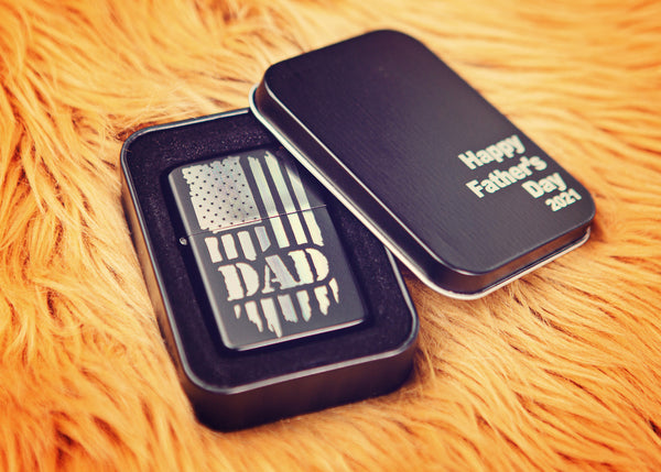 Engraved "Zippo-style" lighter