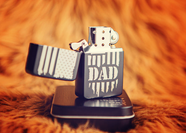 Engraved "Zippo-style" lighter