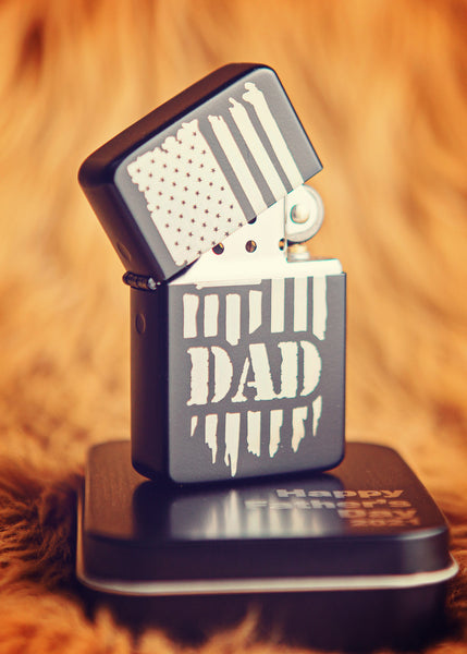 Engraved "Zippo-style" lighter