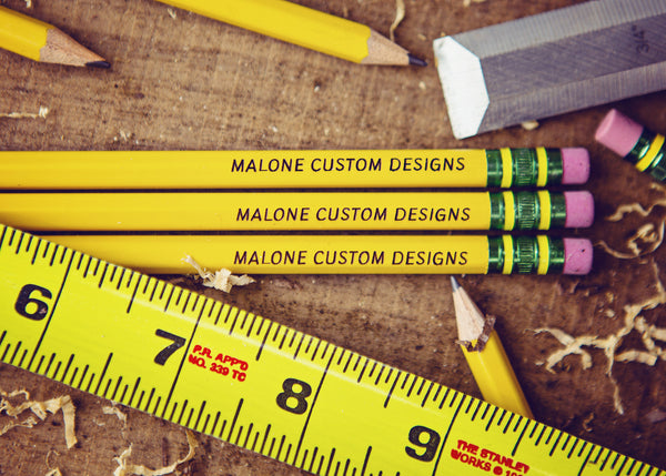 Laser Engraved Personalized Pencils