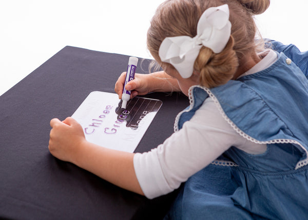Handwriting practice acrylic tracing board.