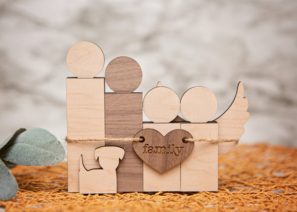 Minimalist Block Family Figures