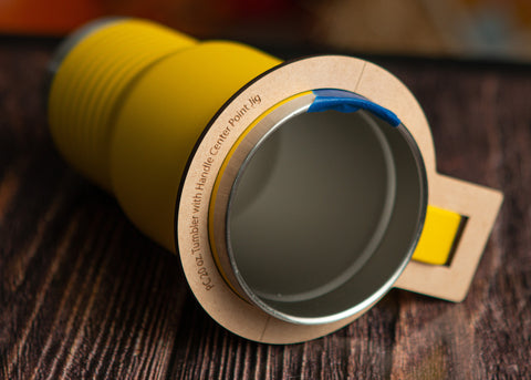 Polar Camel Travel Mug Centering Guide for 20 ounce travel mug with handle.
