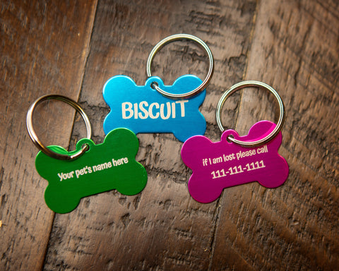 Pet ID Tag - Bone Shape