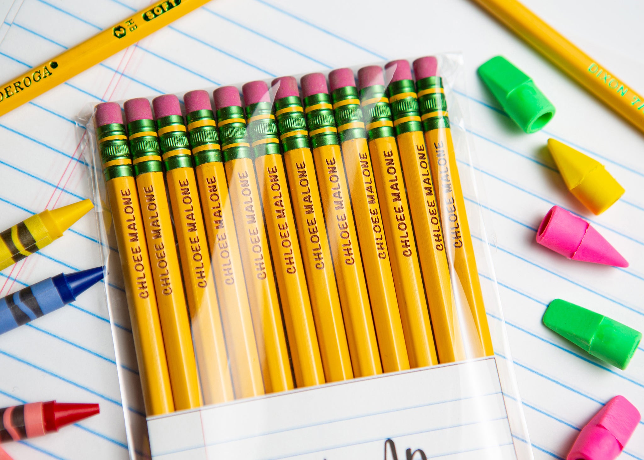 Laser Engraved Personalized Pencils