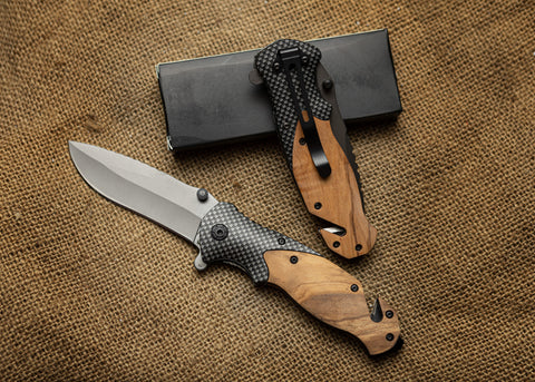 Blank pocket knife ready to be engraved. X50 Style Knife.