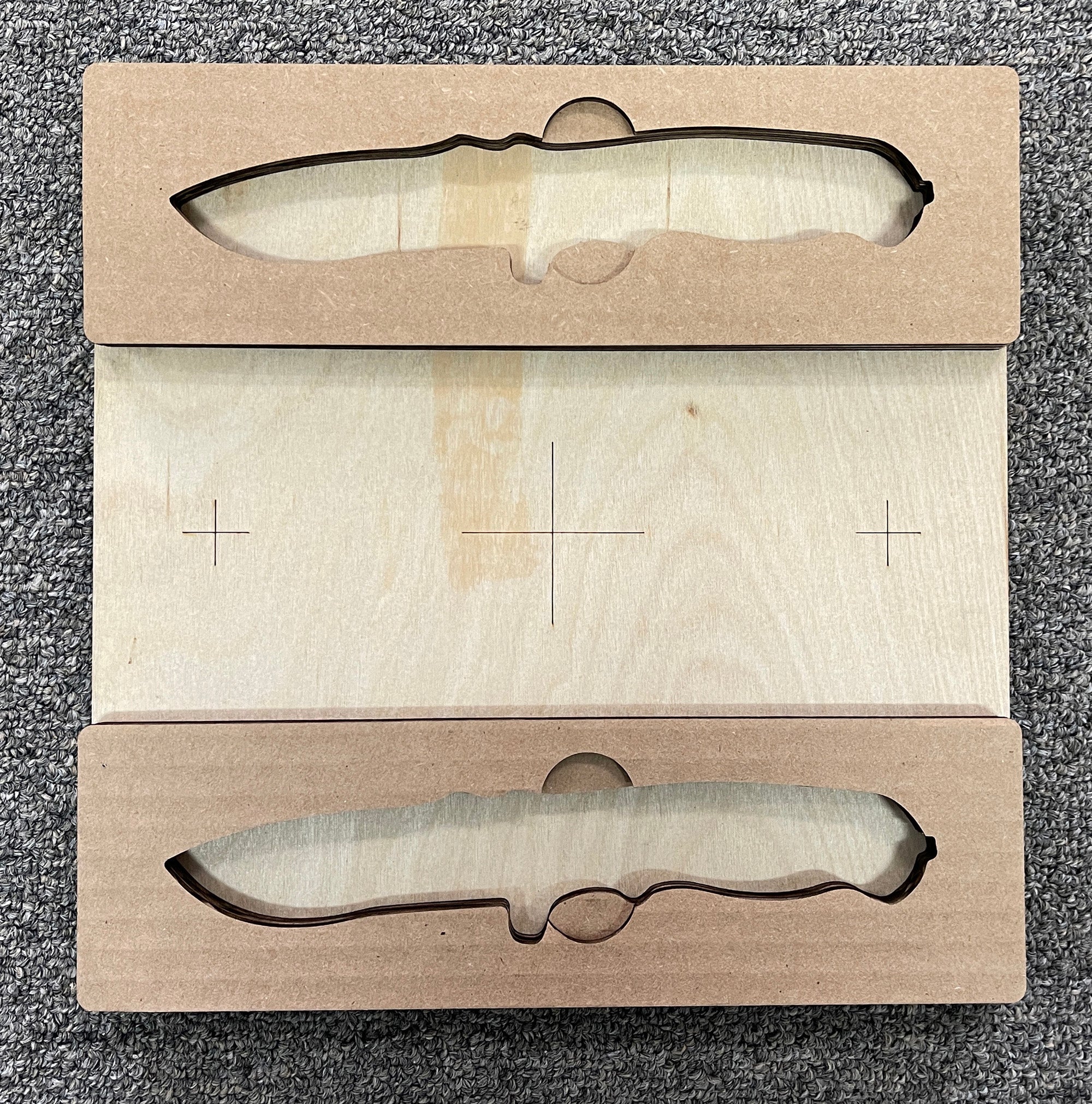 Laser Jig For Pocket Knife Engraving - File Only - Template SVG, AI, & PDF