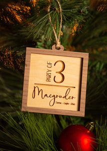 Party Of... Christmas Ornament