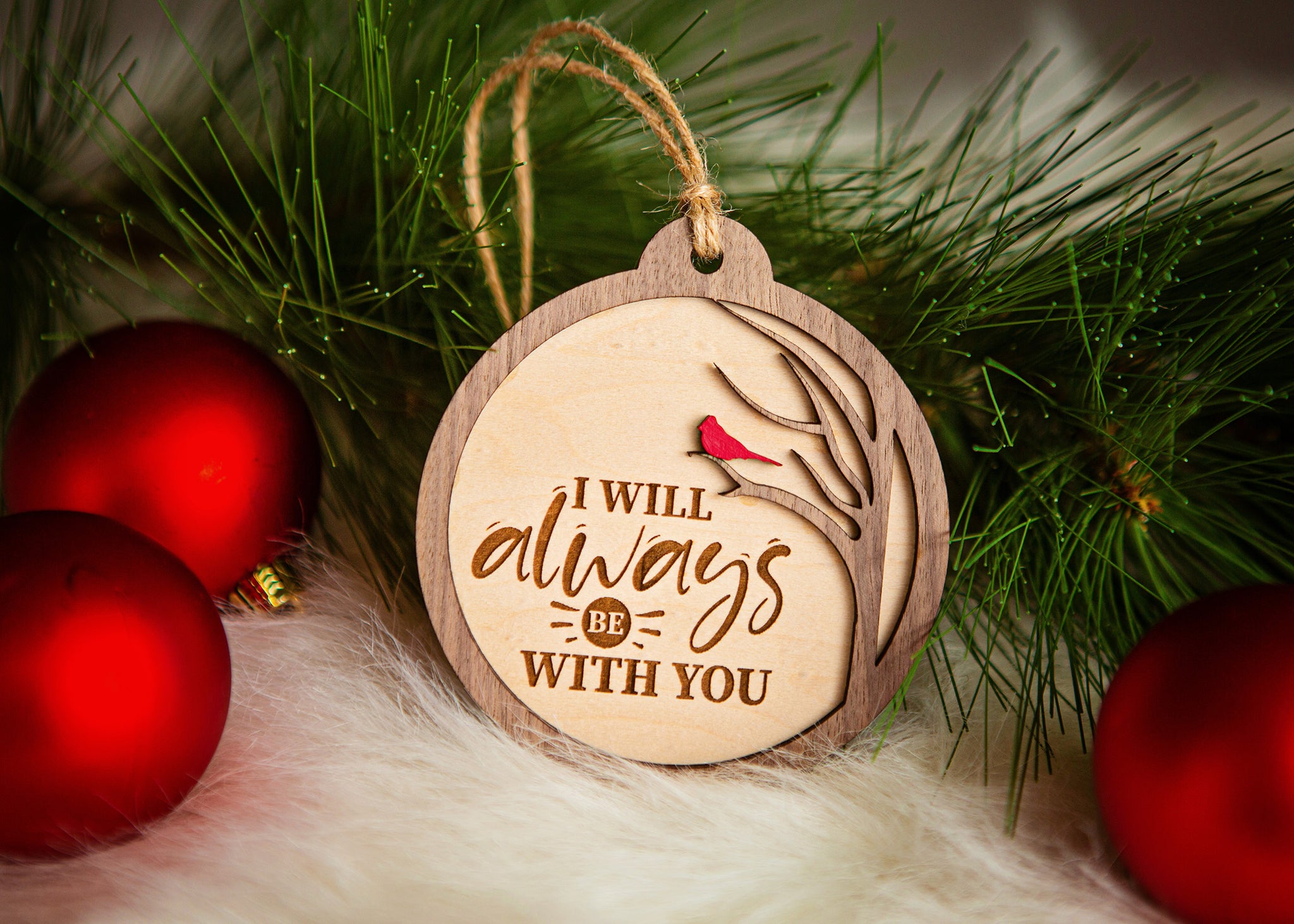 Cardinal Memorial Christmas Ornament