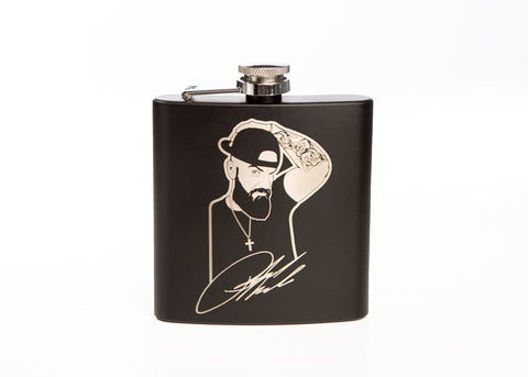 Rich Malone 6 ounce stainless steel flask!